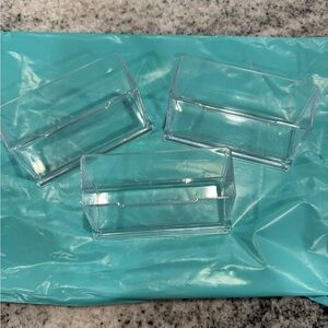 Clear Acrylic Business Card Holders - Set of Three